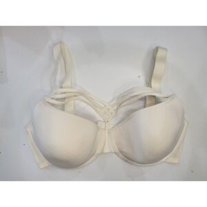 Marlies Dekkers Signature Plunge Bra Ivory Strappy Cage Detail Adjustable Straps